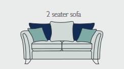 Alstons Emilia 2 Seater sofa - Pillowback
