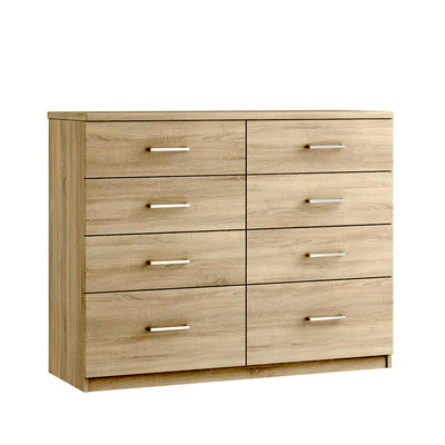 Modena 8 Drawer Twin Chest