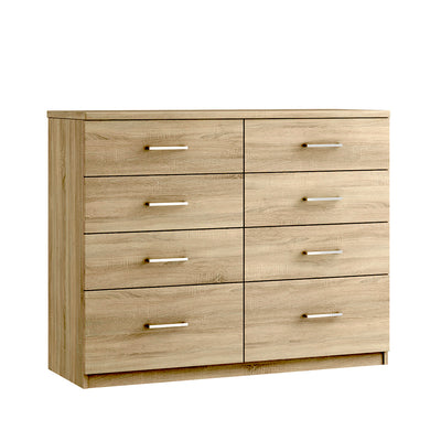 Modena 8 Drawer Twin Chest (inc. two deep drawers)