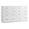 Lazio 8 Drawer Twin Chest (inc. two deep drawers)