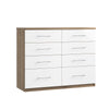 Catania 8 Drawer Twin Chest (inc. two deep drawers)