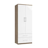 Catania Double Tall 2 Drawer Gents Robe ( With one deep drawer)