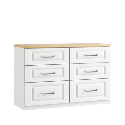 Sorrento 6 Drawer Twin Chest (inc. two deep drawers)