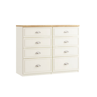 Vittoria 8 Drawer Twin Chest (inc. two deep drawers)