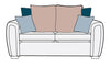 Memphis 3 Seater Pillow Back Sofa